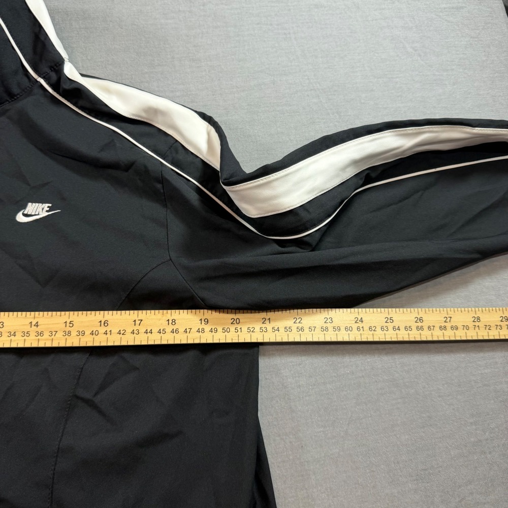 Nike Track Jacket Youth Large Black Good White Stripes Full Zip Sportswear - Picture 5 of 8